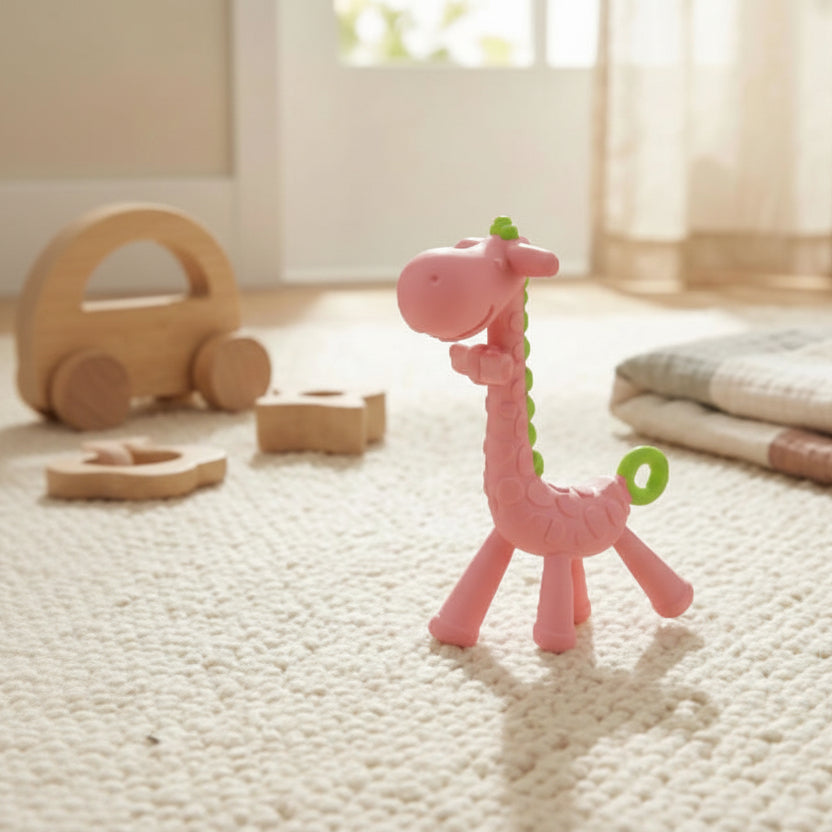 doudou bébé rose vert