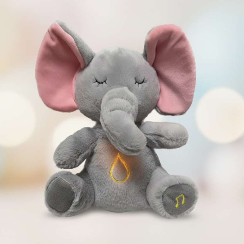 doudou bébé éléphant respire