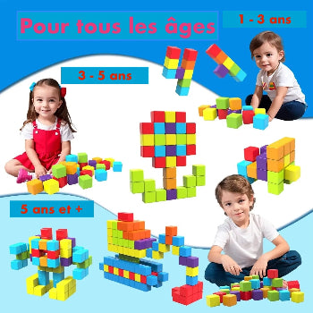 jeu de construction cubes magnetiques âges