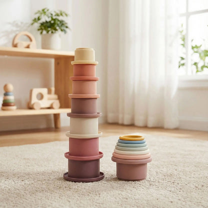 jeux construction bébé couleur pastel