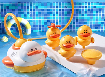 jouet de bain bébé famille canard