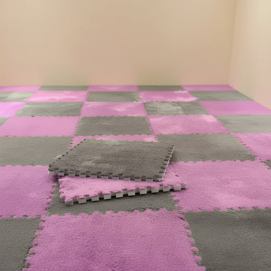 tapis de jeu puzzle pink