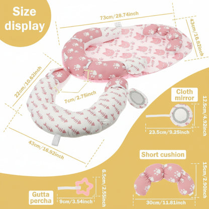 tapis éveil bébé rose séparable