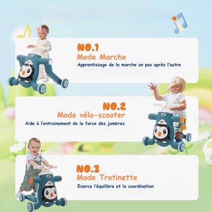 trotteur bébé démo 3en1