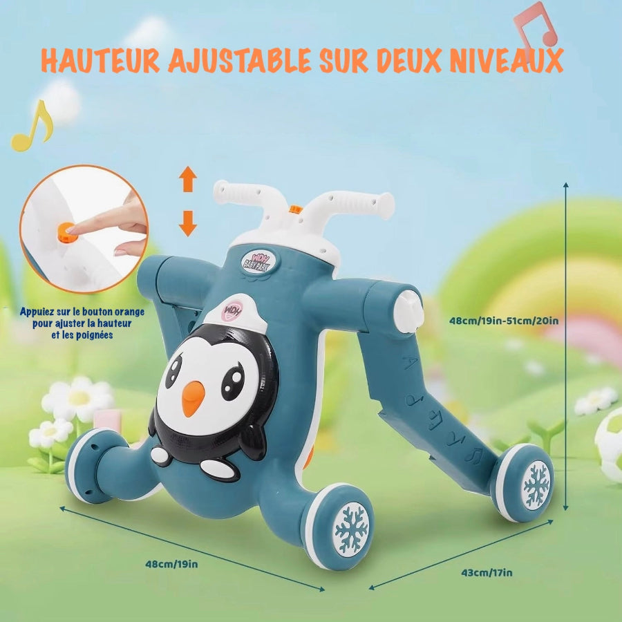trotteur bébé hauteur niveaux