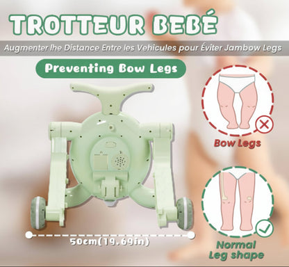 trotteur bébé trois en un explications jambles